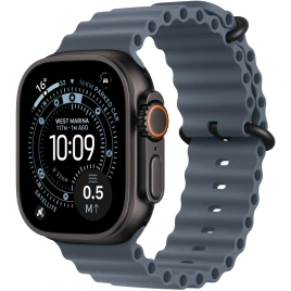 Ремешок Apple Watch Ultra 49mm Anchor Blue Ocean Band - Black Titanium Finish (MGCJ4FE)