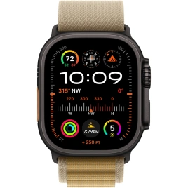 Ремешок Apple Watch Ultra 49mm Tan Alpine Loop L Black Titanium Finish (MYQ23FE)