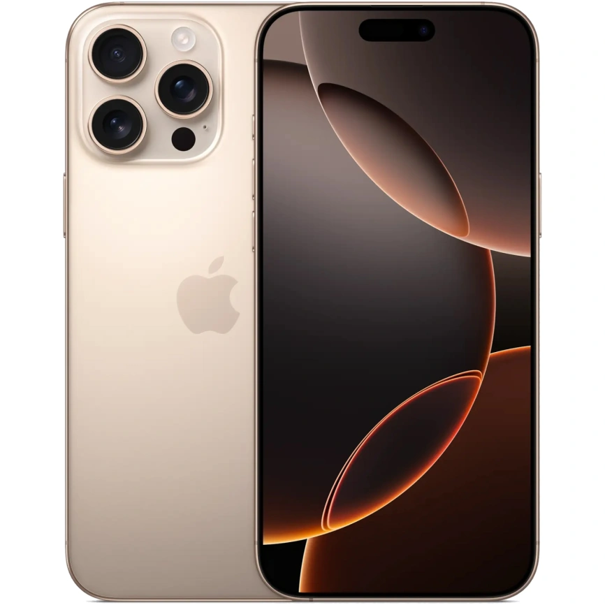 Смартфон Apple iPhone 16 Pro Max 256Gb nano Sim + eSim Desert Titanium фото 1