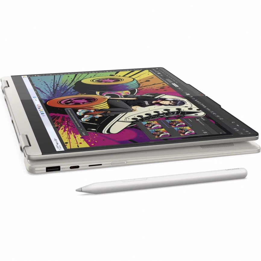 Ноутбук Lenovo Yoga 7 14AKP10 14 OLED/ R5-340/24GB/1TB SSD (83JR005YRK) Seashell фото 4