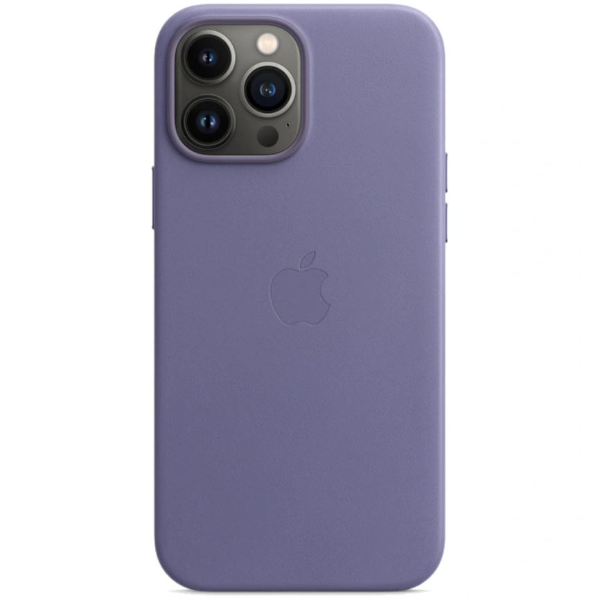 Кожаный чехол Apple MagSafe для iPhone 13 Pro Max Сиреневая глициния фото 3