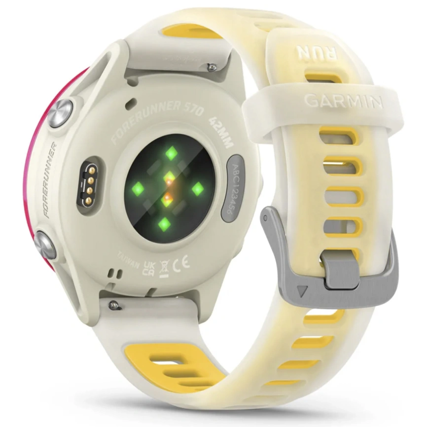 Умные часы Garmin Forerunner 570 42mm (010-02970-02) Raspberry Bone/Mango Band фото 3