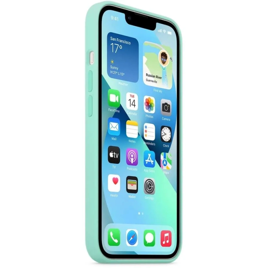 Накладка силиконовая MItrifON для iPhone 13 Pro Max (20531) Mint фото 2