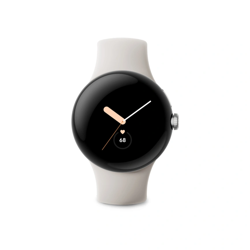 Смарт-часы Google Pixel Watch Polished Silver case/Chalk Active band фото 2