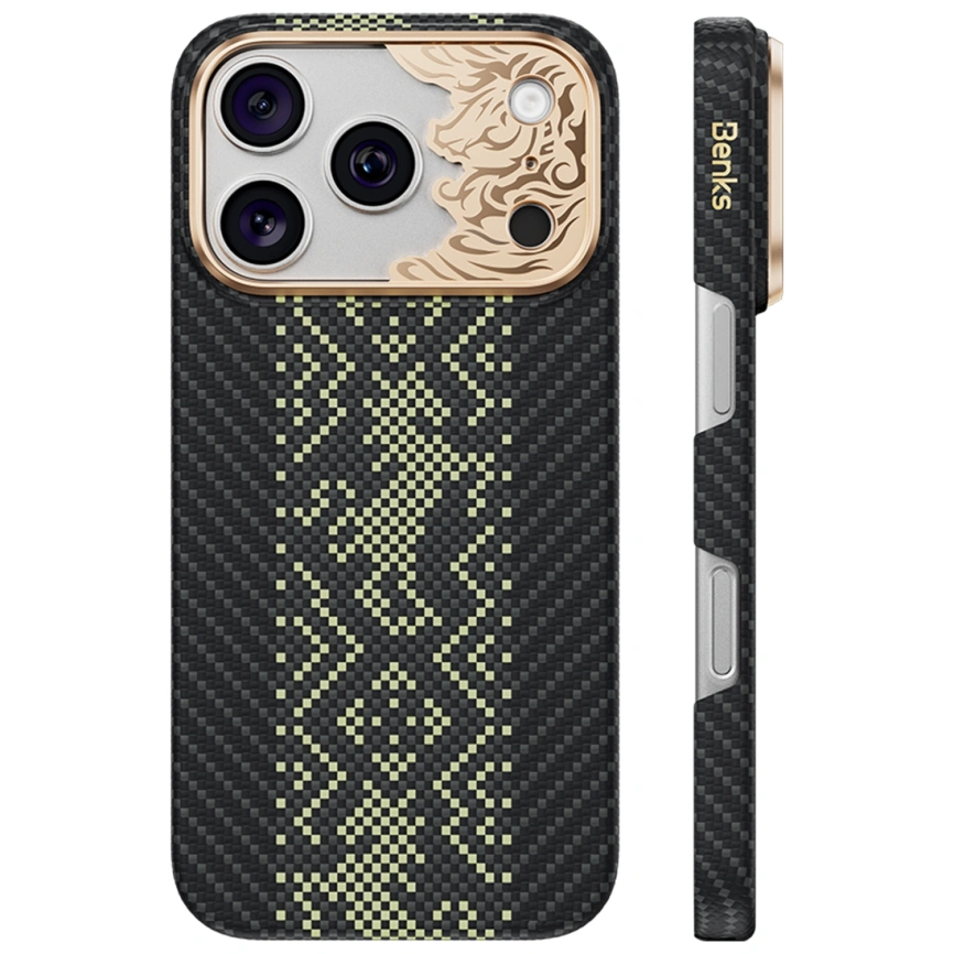 Чехол Benks Knight Air C1 Kevlar Case для iPhone 18 Pro Black Knight (C.K.FL.AP.GD.X072) фото 1