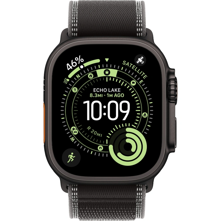 Смарт-часы Apple Watch Ultra 3 (2025) 49mm Black Titanium Case with Black/Charcoal Trail Loop S/M фото 3