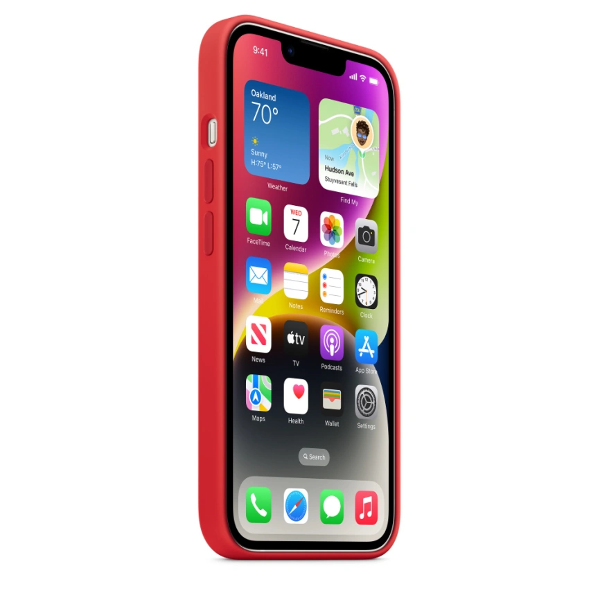 Силиконовый чехол Apple MagSafe для iPhone 14 (PRODUCT) RED фото 3