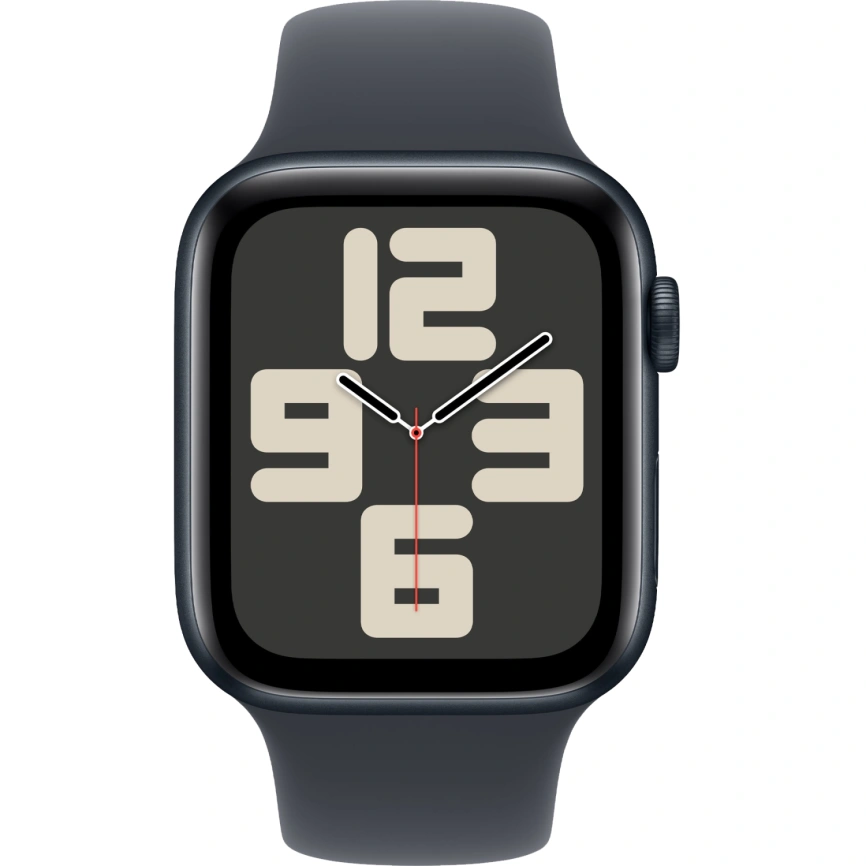 Смарт-часы Apple Watch SE (2024) 40mm Midnight Aluminium Case with Midnight Sport Band S/M (MXE73) фото 3