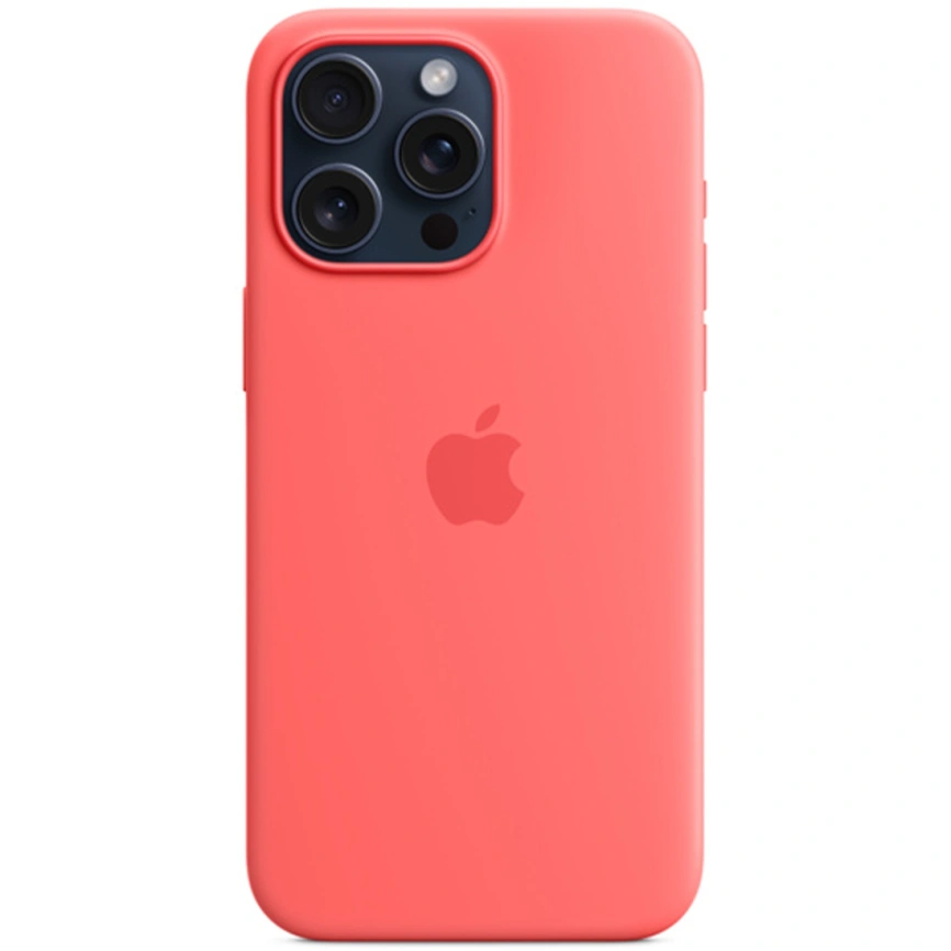 Силиконовый чехол Apple MagSafe для iPhone 15 Pro Max Guava фото 3