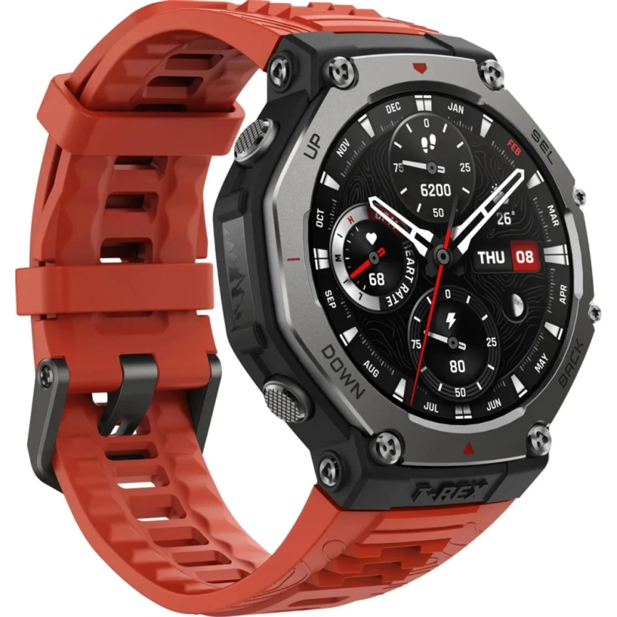 Смарт-часы Xiaomi Amazfit T-Rex 3 Lava фото 3