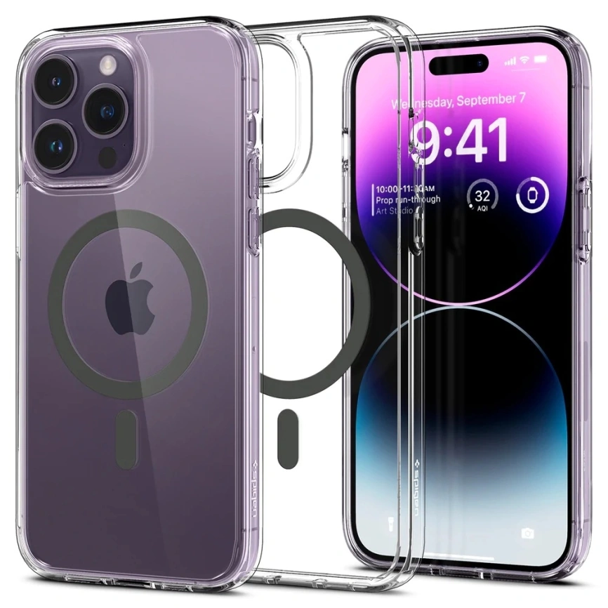 Чехол Spigen Ultra Hybrid Mag Magsafe для iPhone 14 Pro (ACS04970) Graphite фото 1