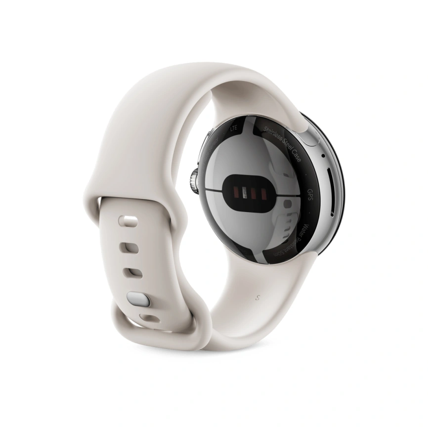 Смарт-часы Google Pixel Watch Polished Silver case/Chalk Active band фото 3